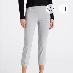 (2) Tribal Fia Cuffed Cropped Trouser Green & Grey